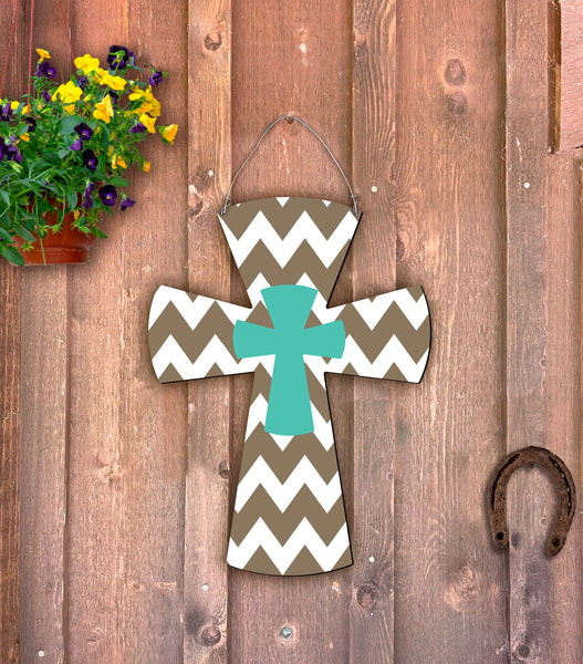 Cross Doorhanger and Yard Stakes 24"x18" More Colors Available