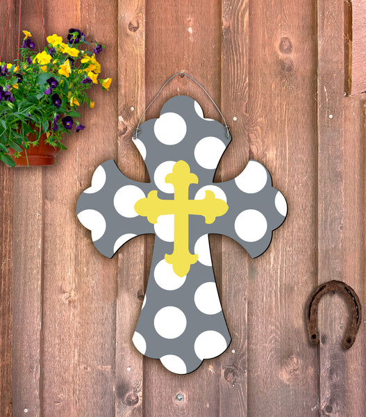 Cross Doorhanger and Yard Stakes 24"x18" More Colors Available
