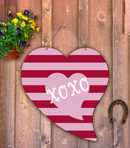 Heart Door Hanger or yard stake 22"x20" More Colors Available