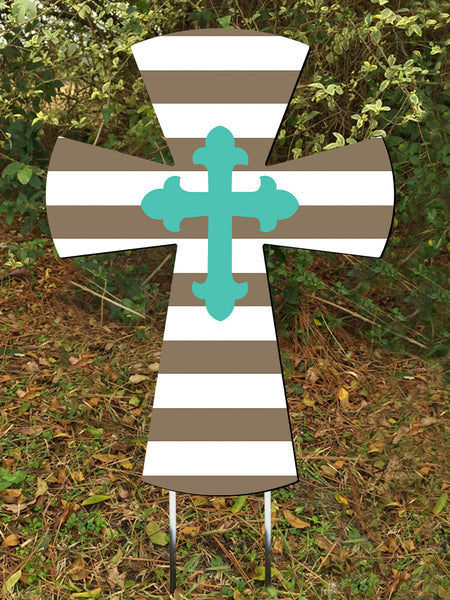 Cross Doorhanger and Yard Stakes 24"x18" More Colors Available