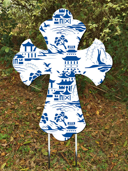Cross Doorhanger and Yard Stakes 24"x18" More Colors Available