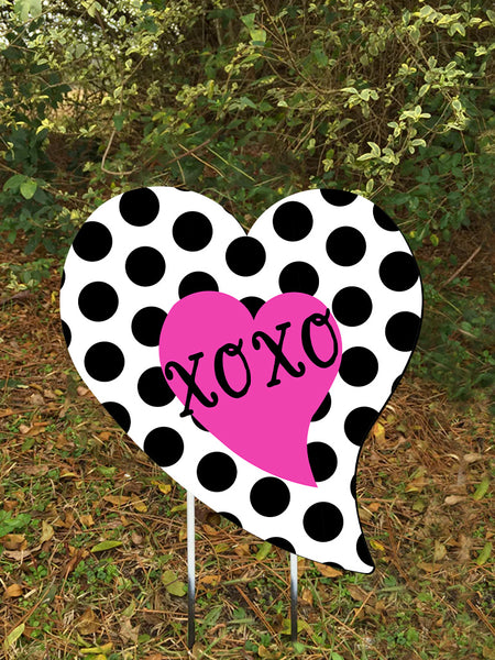 Heart Door Hanger or yard stake 22"x20" More Colors Available