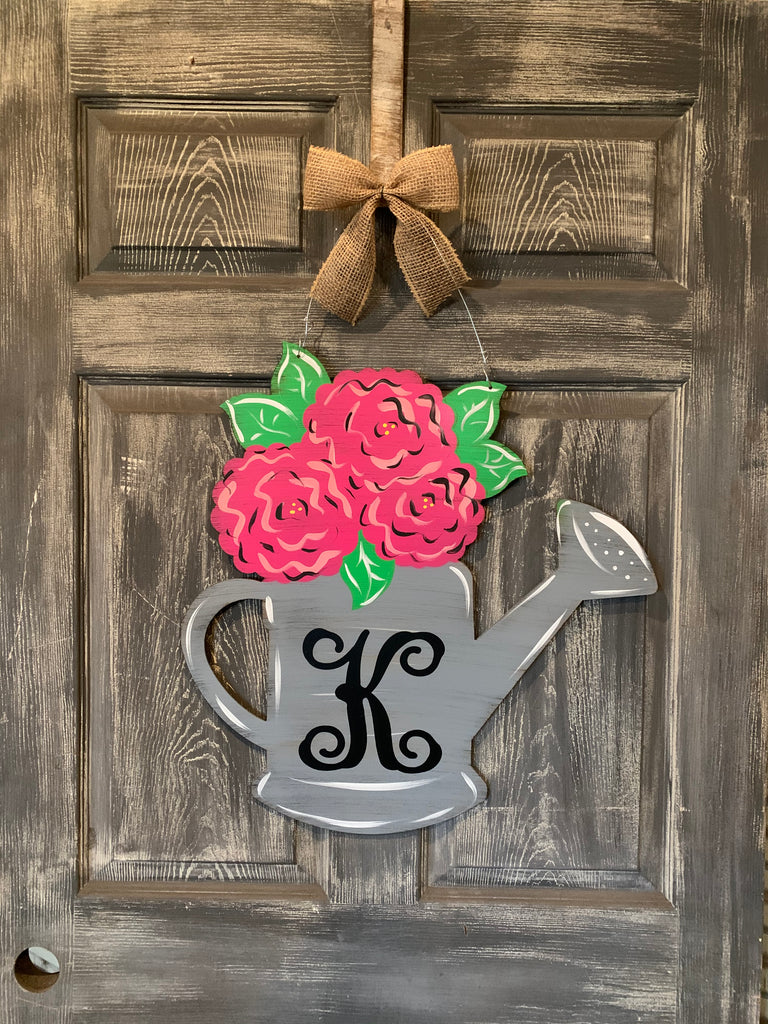 Water Can Door Hanger / Yard Stake 22"x21"