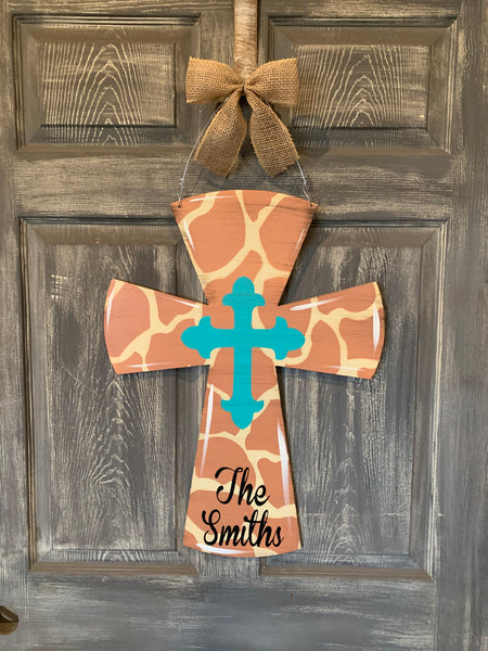 Cross Doorhanger and Yard Stakes 24"x18" More Colors Available