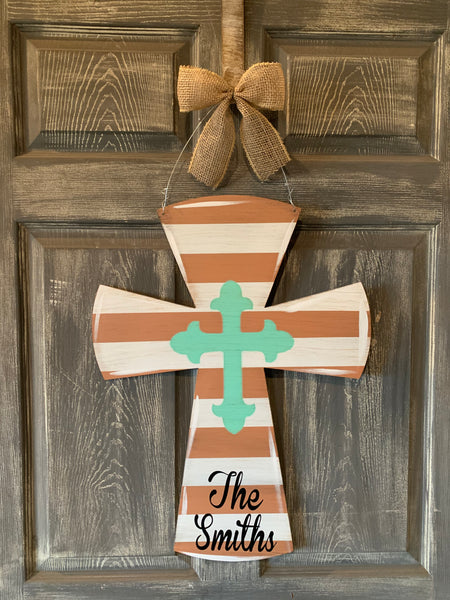 Cross Doorhanger and Yard Stakes 24"x18" More Colors Available