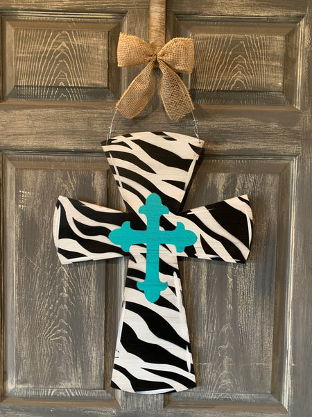 Cross Doorhanger and Yard Stakes 24"x18" More Colors Available