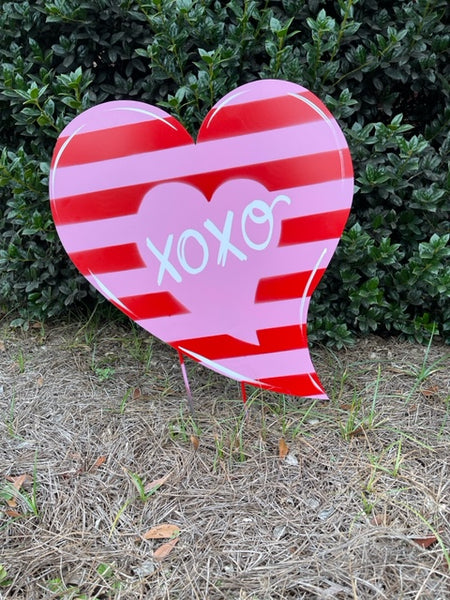 Heart Door Hanger or yard stake 22"x20" More Colors Available