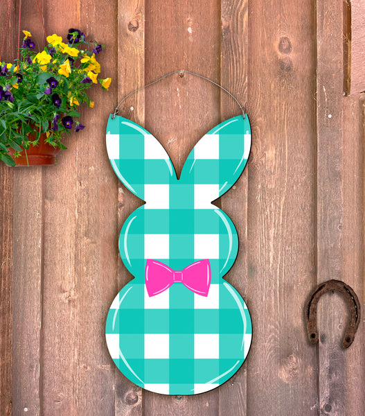Rabbit Door Hanger or yard stake more colors available 26x13