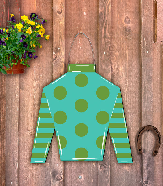 Jockey Silks Doorhanger 20"x21" More Colors Available