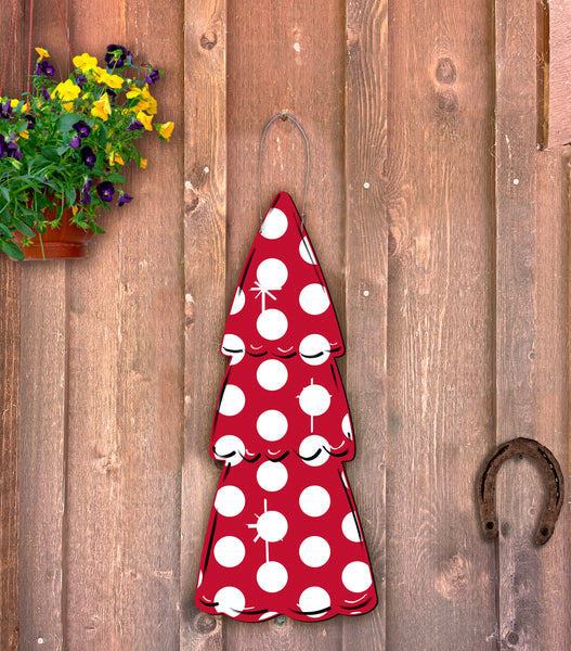 Christmas Tree Skinny Door Hanger/Yard Stake