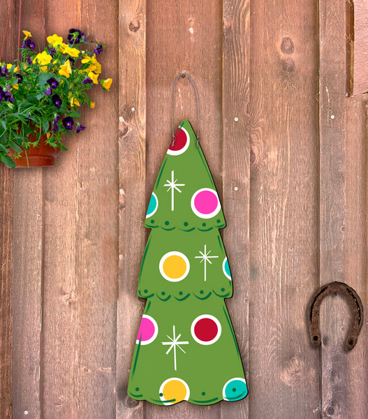 Christmas Tree Skinny Door Hanger/Yard Stake