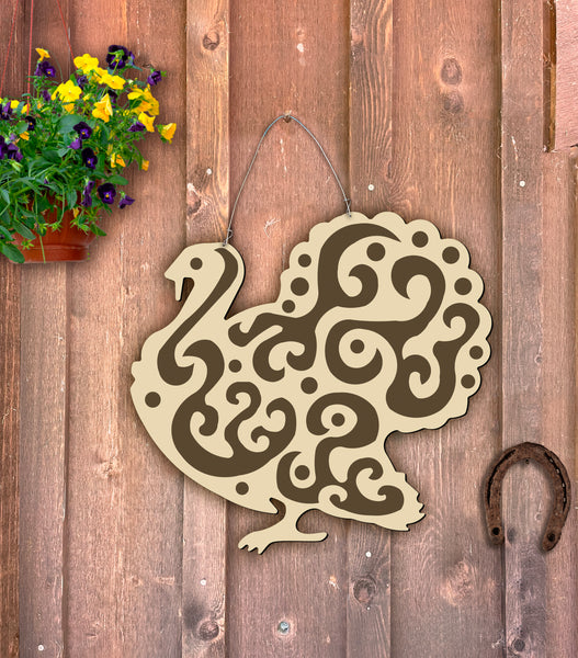 Turkey Doorhanger 21"x23" More Colors Available