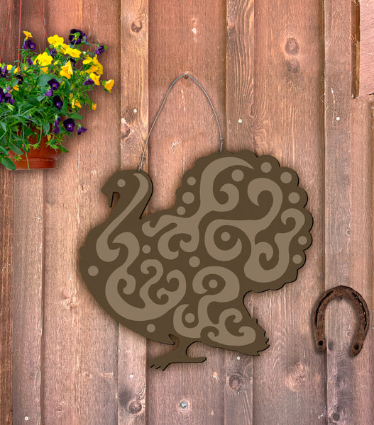 Turkey Doorhanger 21"x23" More Colors Available