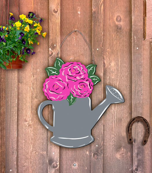 Water Can Door Hanger / Yard Stake 22"x21"