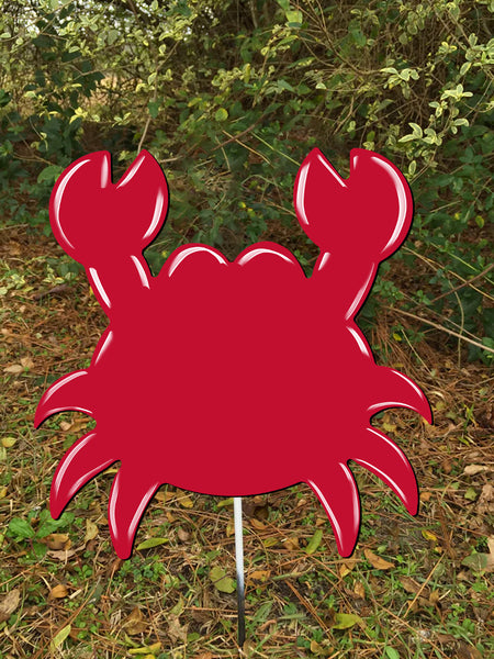 10" Crab Yard Stake More Colors Available