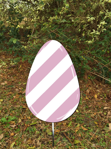 10" Egg Yard Stakes More Colors Available