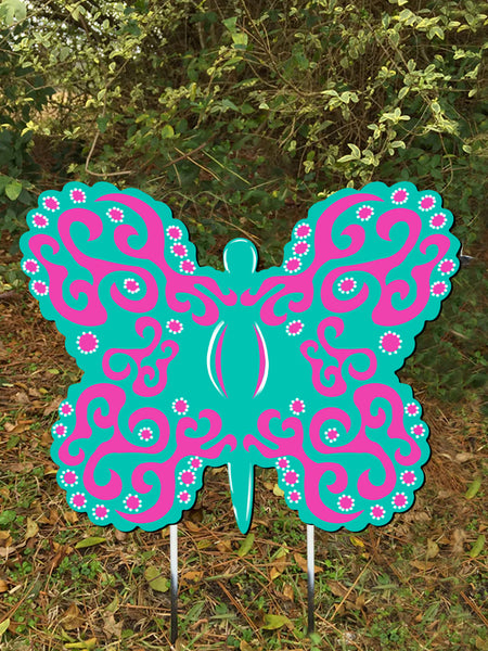Butterfly doorhanger or yard stake 24" more colors available