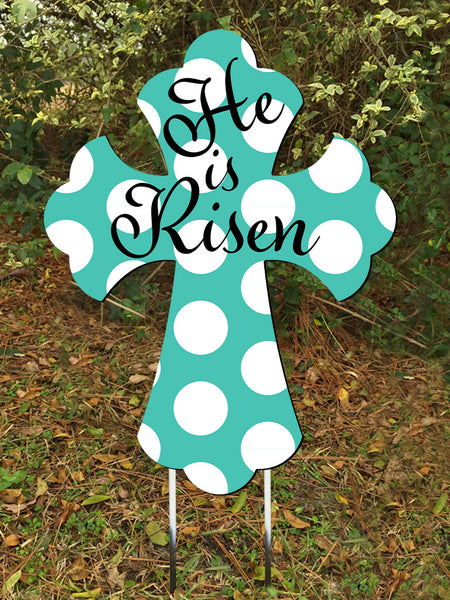 Cross Doorhanger and Yard Stakes 24"x18" More Colors Available