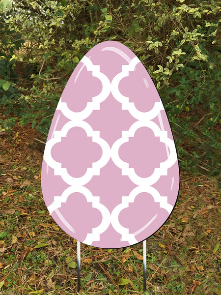 Egg door hanger or yard stake qutra more colors available 22x14"