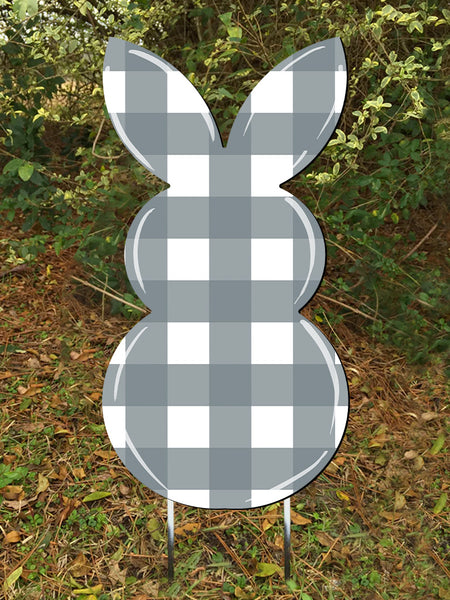 Rabbit Door Hanger or yard stake more colors available 26x13