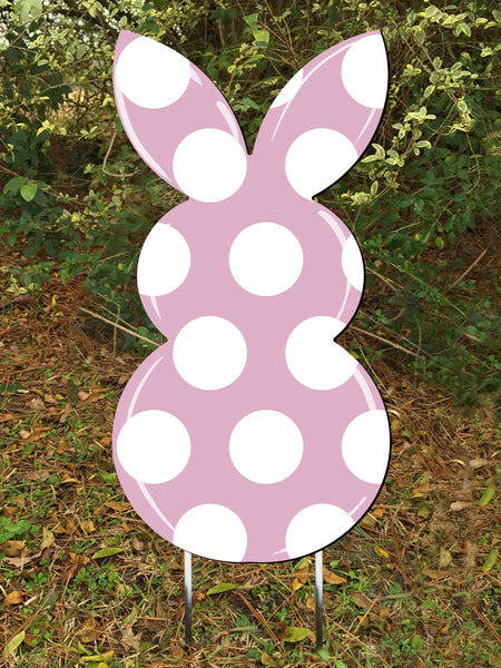 Rabbit Door Hanger or yard stake more colors available 26x13