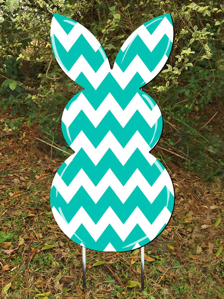 Rabbit Door Hanger or yard stake more colors available 26x13