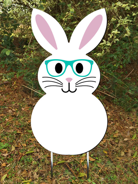 Rabbit Door Hanger or yard stake more colors available 26x13