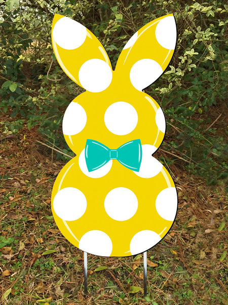 Rabbit Door Hanger or yard stake more colors available 26x13
