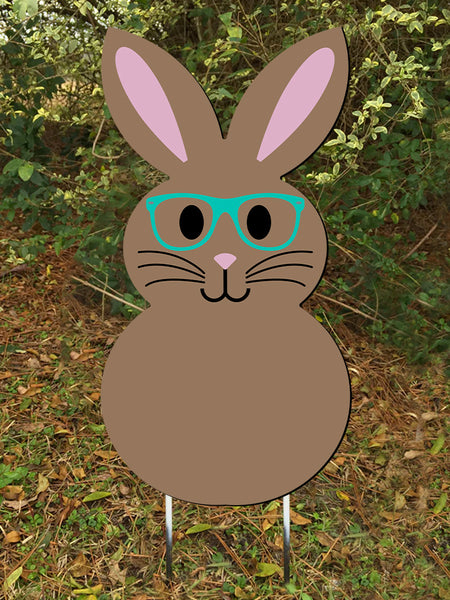 Rabbit Door Hanger or yard stake more colors available 26x13