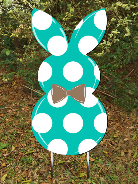 Rabbit Door Hanger or yard stake more colors available 26x13
