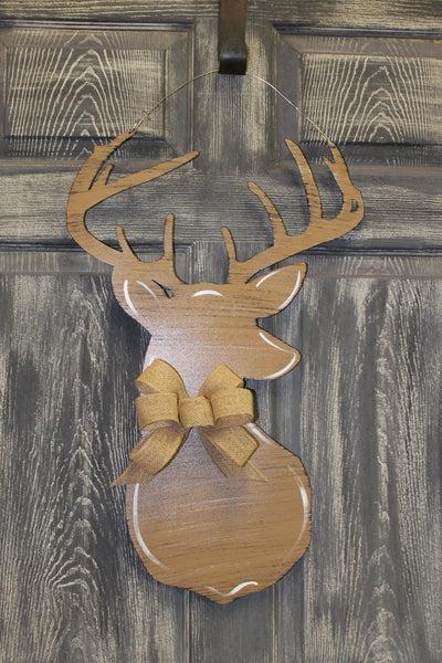 Deer Head 24"x10" More Colors Available
