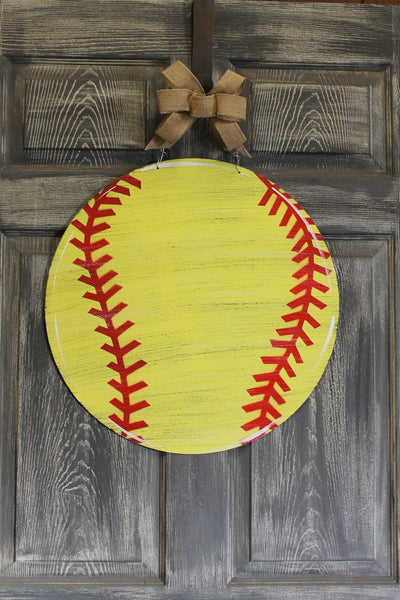 20"  softball door hanger or yard stake