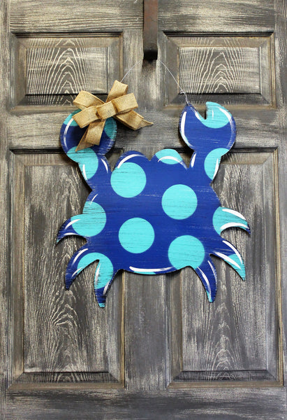 Crab Door Hanger and Yard Stake 20"x19" More Colors Available