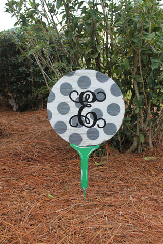Golf T with initial 24" yard stake