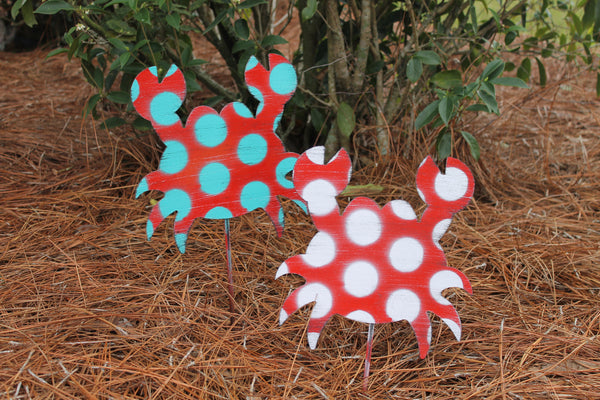 10" Crab Yard Stake More Colors Available