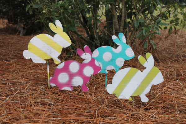 10" Bunny Yard Stakes More Colors Available