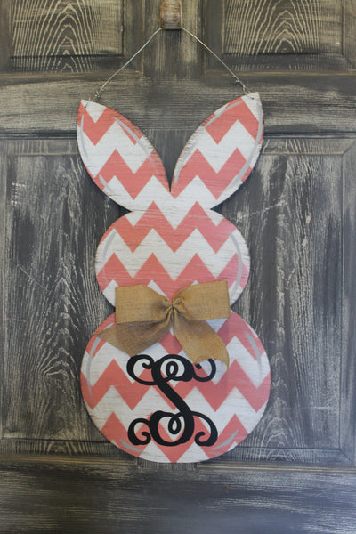 Rabbit Door Hanger or yard stake more colors available 26x13