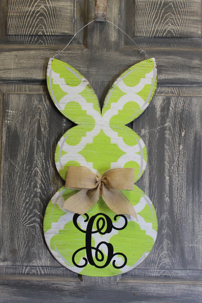 Rabbit Door Hanger or yard stake more colors available 26x13