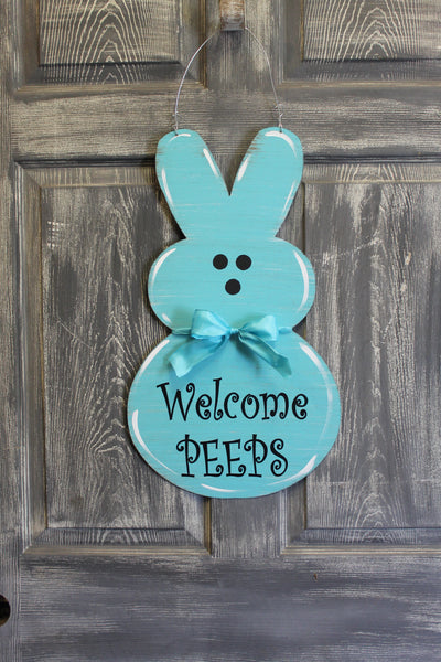 Peep door hanger or yard stake 22x13" more colors available