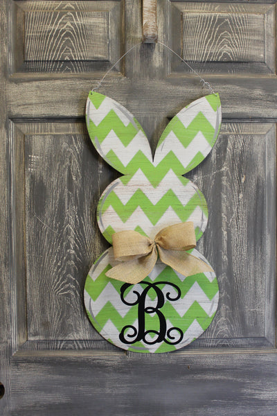 Rabbit Door Hanger or yard stake more colors available 26x13