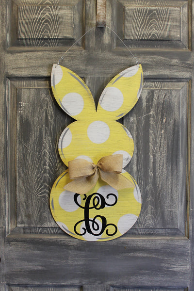 Rabbit Door Hanger or yard stake more colors available 26x13