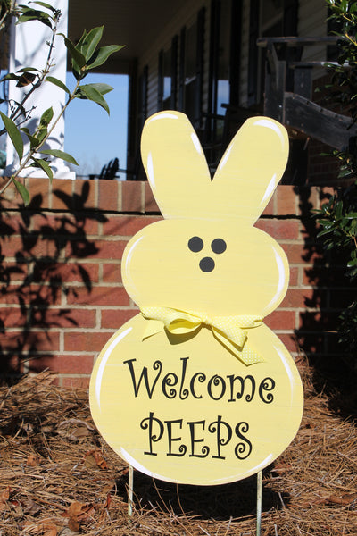 Peep door hanger or yard stake 22x13" more colors available