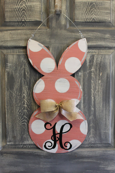 Rabbit Door Hanger or yard stake more colors available 26x13