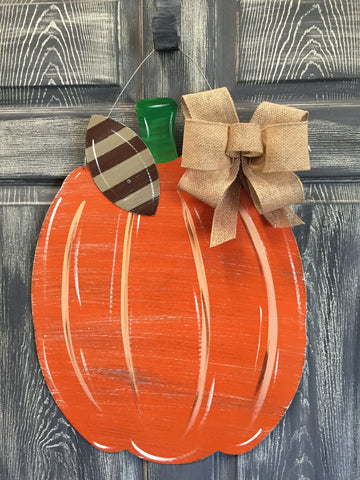 Pumpkin Door Hanger and Yard Stakes 22"x17" More Colors Available