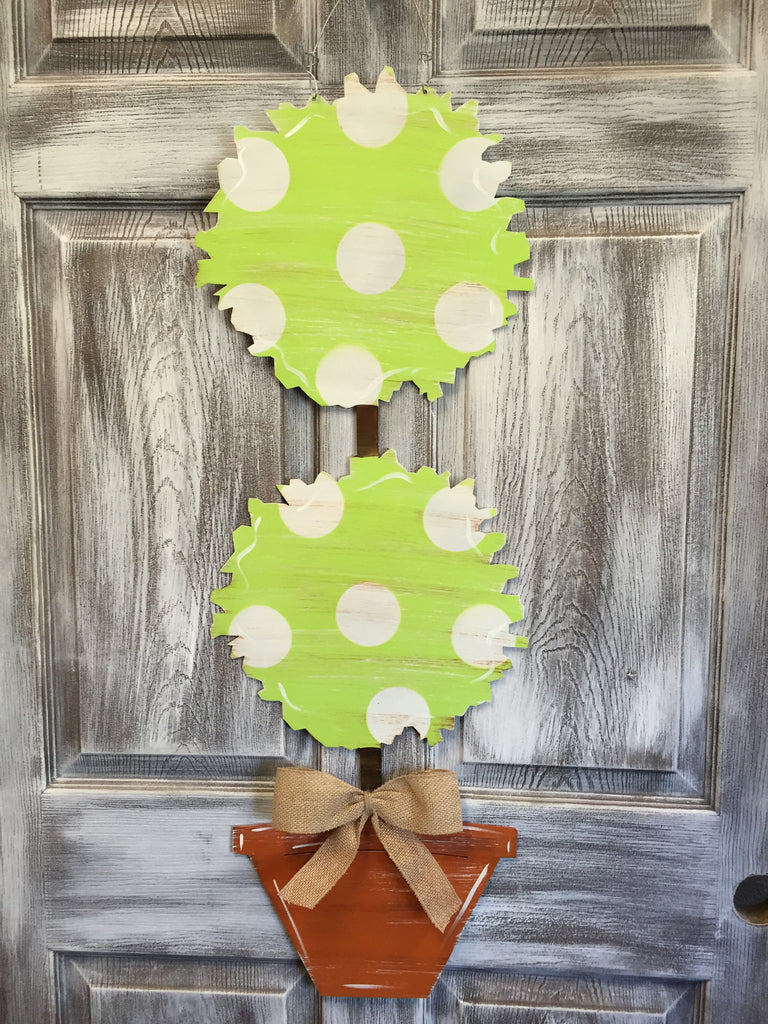 Topiary Door Hanger 36"x13" More Colors Available