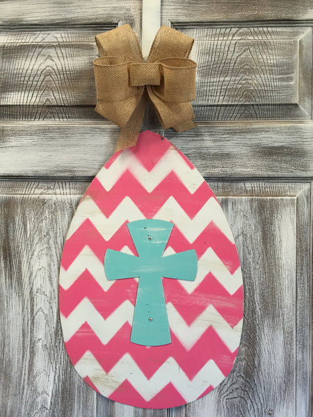 Egg Door Hanger and Yard Stake 22"x15" More Colors Available
