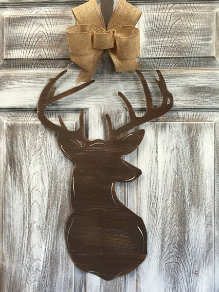 Deer Head 24"x10" More Colors Available