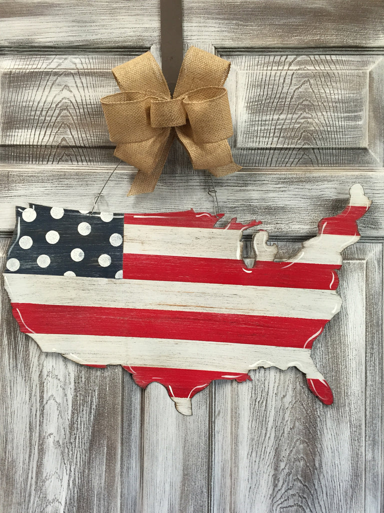 U.S.A Doorhanger 13"x23"