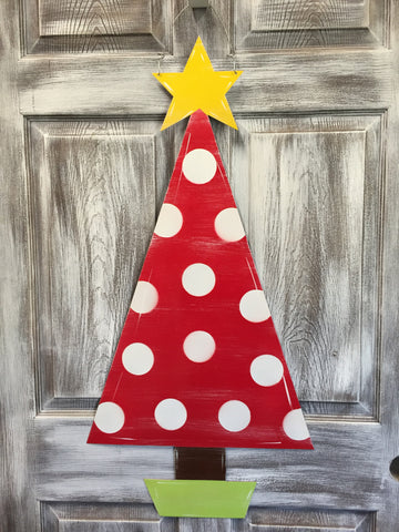 Christmas Tree with Star Doorhanger  37"x18"