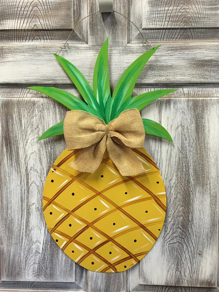 Pineapple Door Hanger and Yard Stakes 25"x14" More Designs Available
